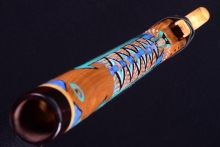 Mulberry Native American Flute, Minor, Mid F#-4, #G22C (12)